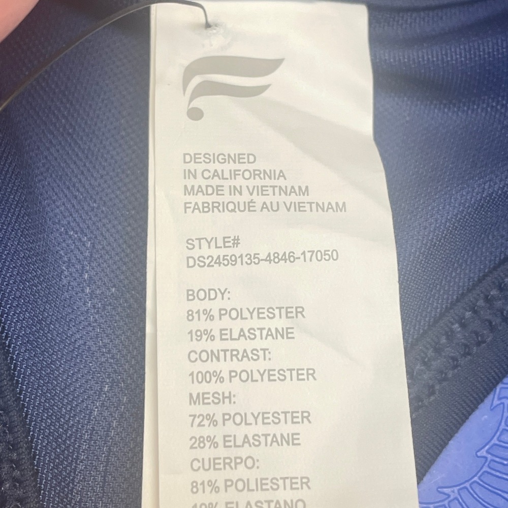 Fabletics Dress Womens Large Blue Pleated Tennis Racerback Tank Athleisure NWT - Picture 7 of 9